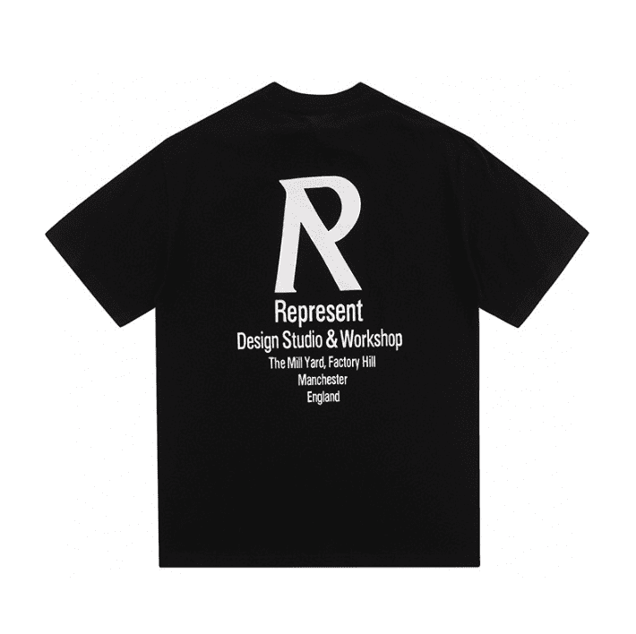 Represent Minimalist Print Loose Short Sleeve T-Shirt for Men and Women