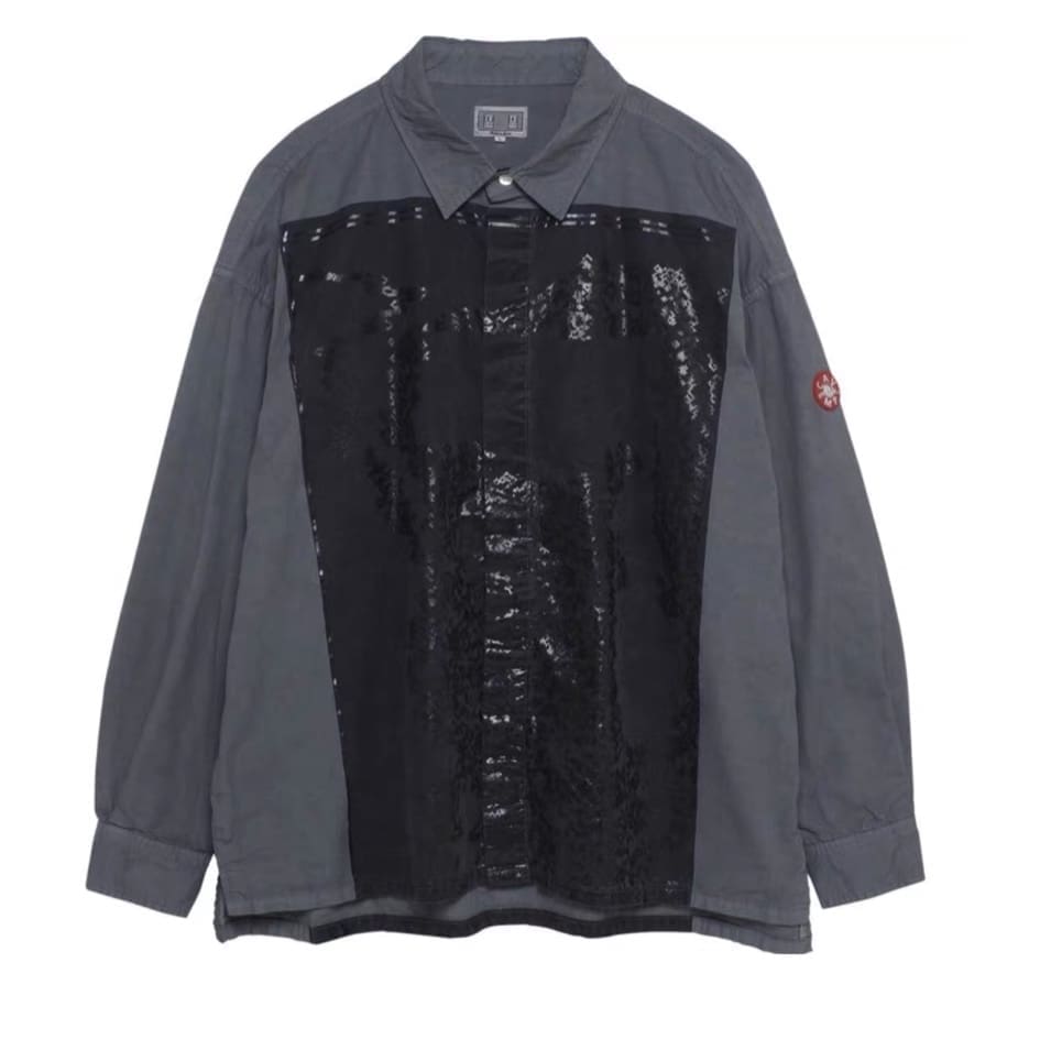 Cavempt Ce Noise Washed Gray Batik Shirt