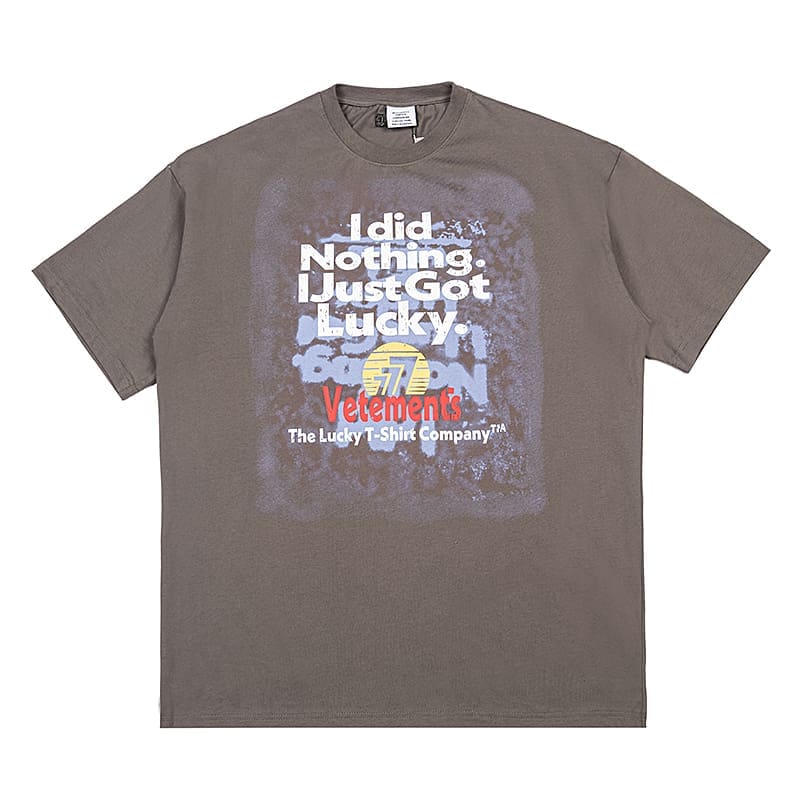 Vetements Letter Print Oversized Tee 2