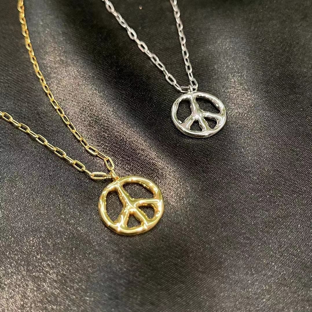 Amush Anti-War Signs Necklace Sweater