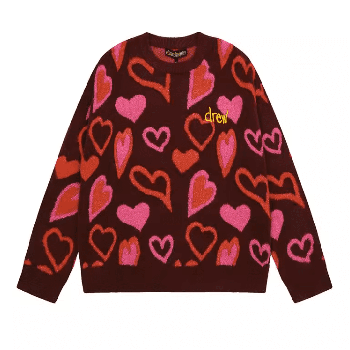 Drew 3D Love Jacquard Sweater