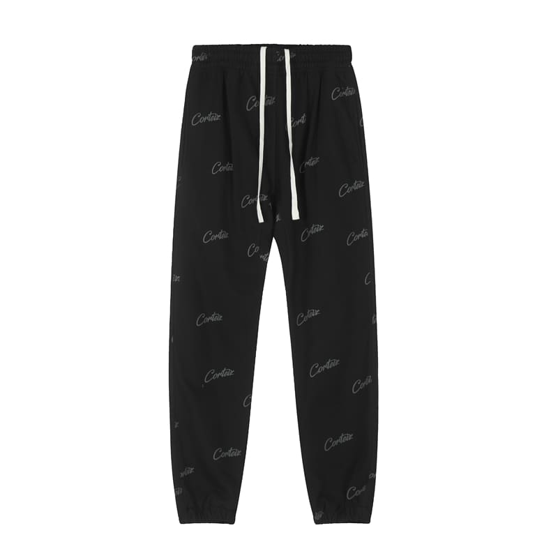 Corteiz Devil Island Letter Print Sweatpants