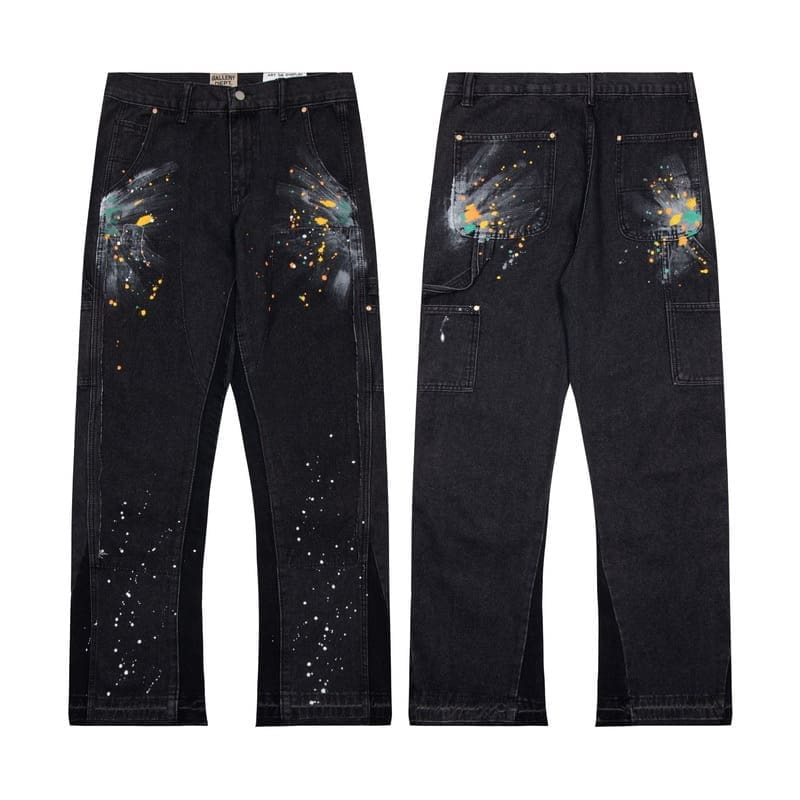 Gallery Dept Vintage Splash Ink Bell-Bottoms