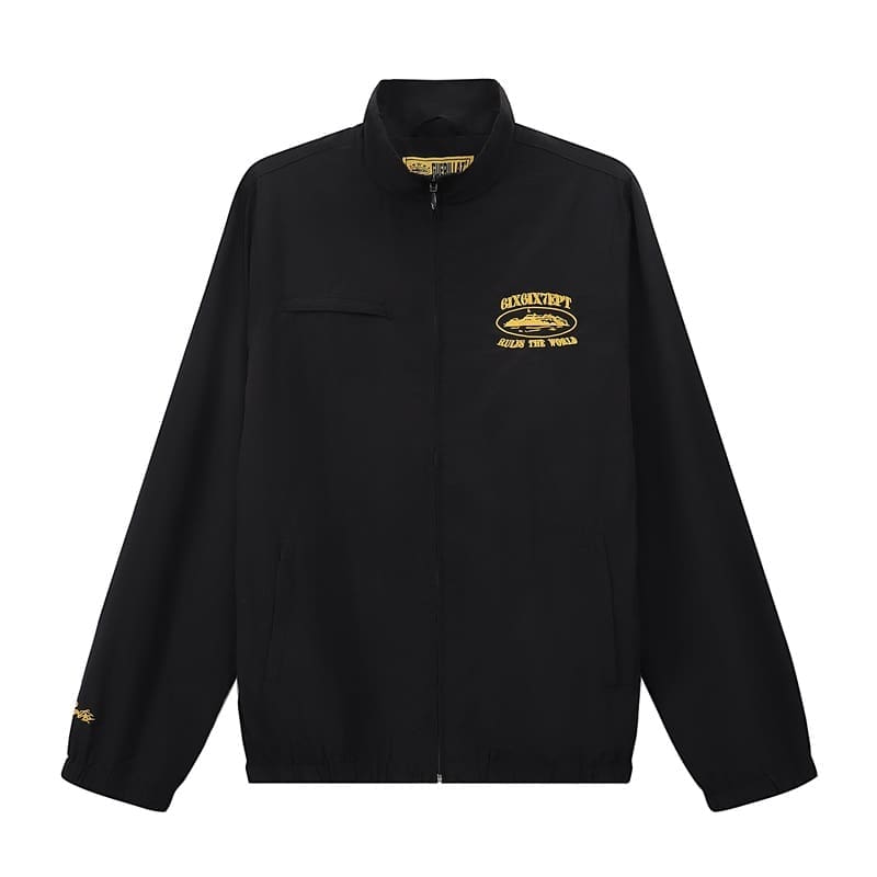 Corteiz Devil Island Embroidered Logo Jacket