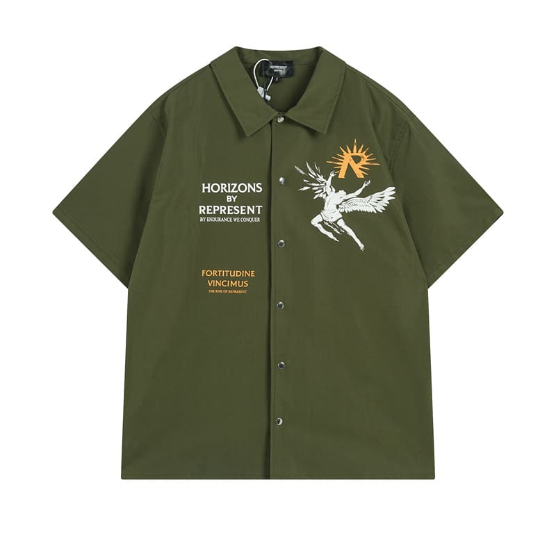 Represent Sun Wing Figure Print High Street Casual Shorts Set