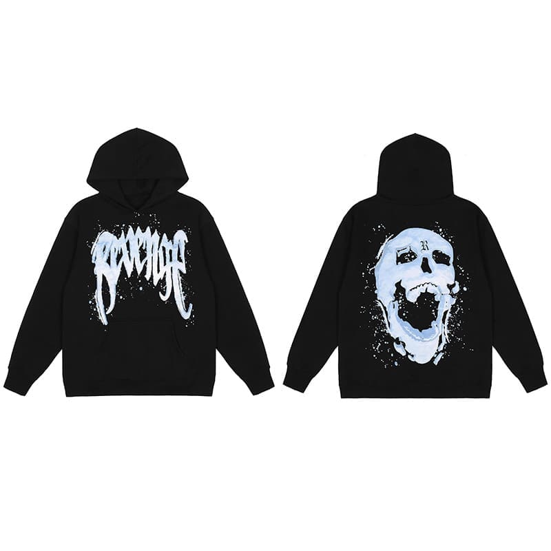Revenge Keel Smoke Skull Hoodie