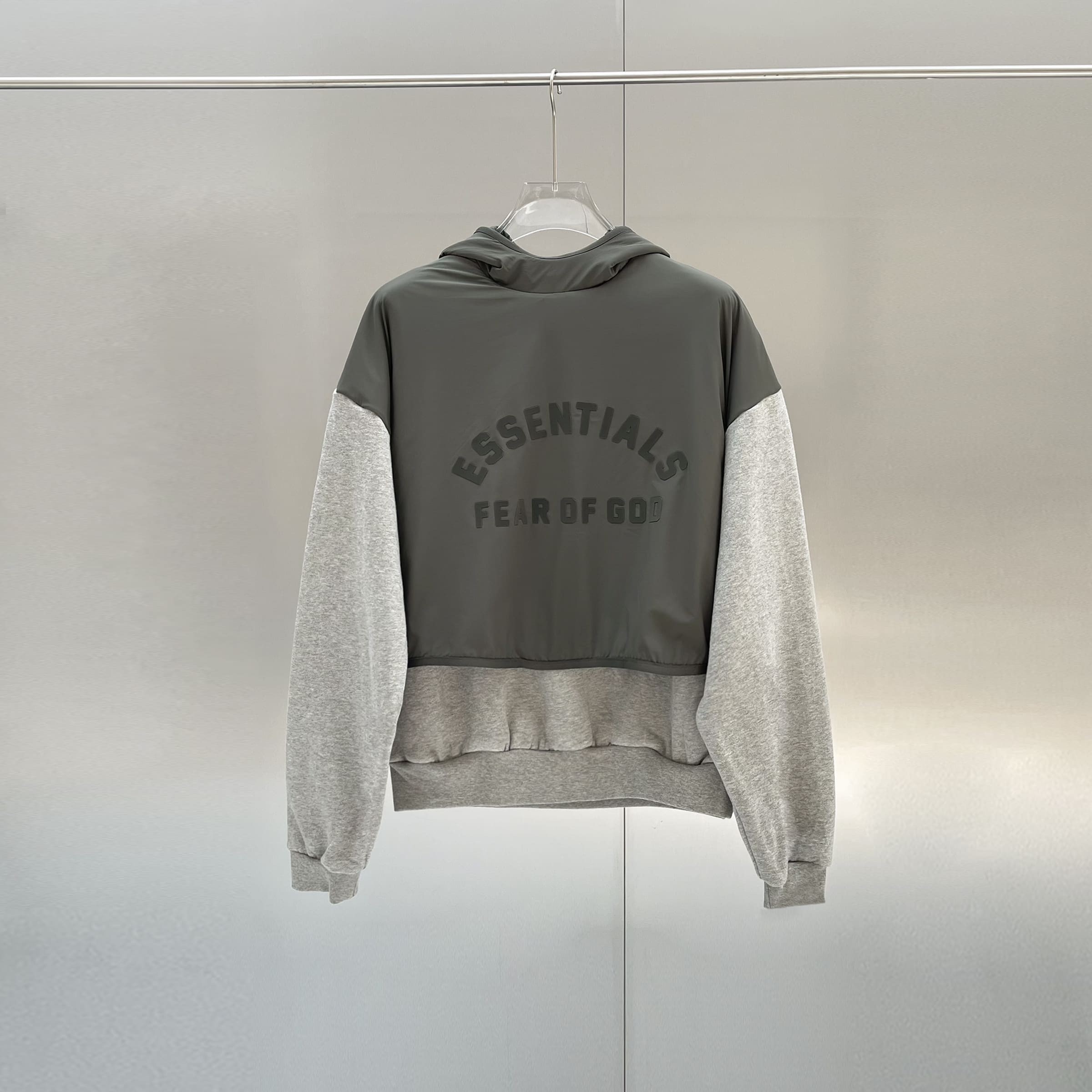 Fog Essentials Hooded Pullover High Collar Sweater