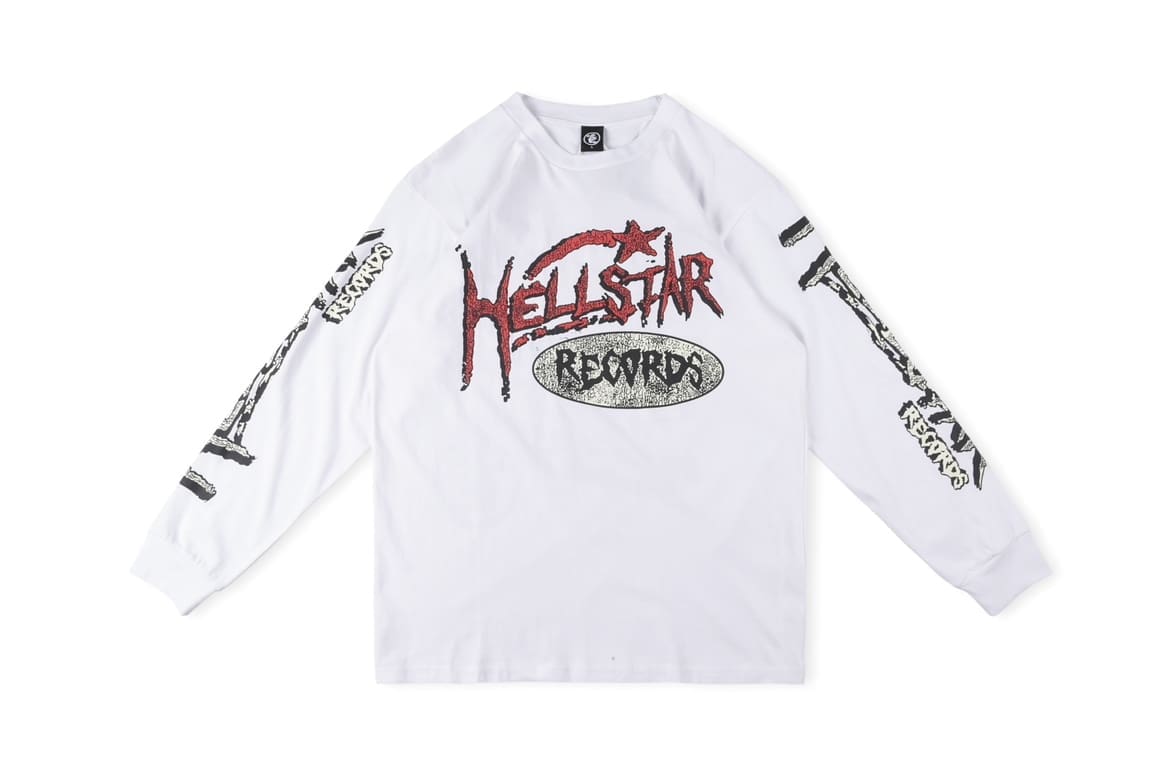 H*lst*r records crewneck hoodie evil spirit music box print long sleeve t-shirt