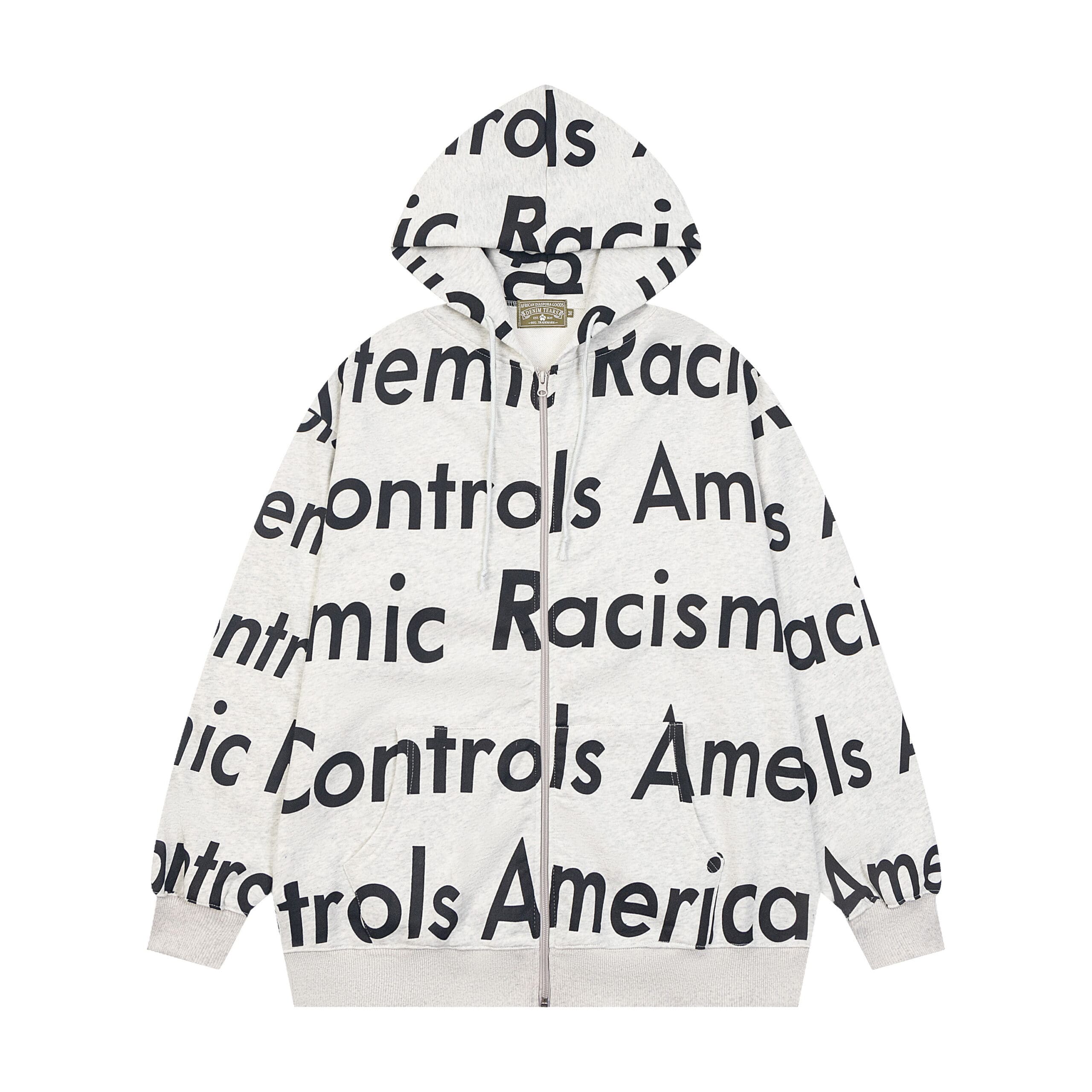 Denim Teares Full Printed Cardigan