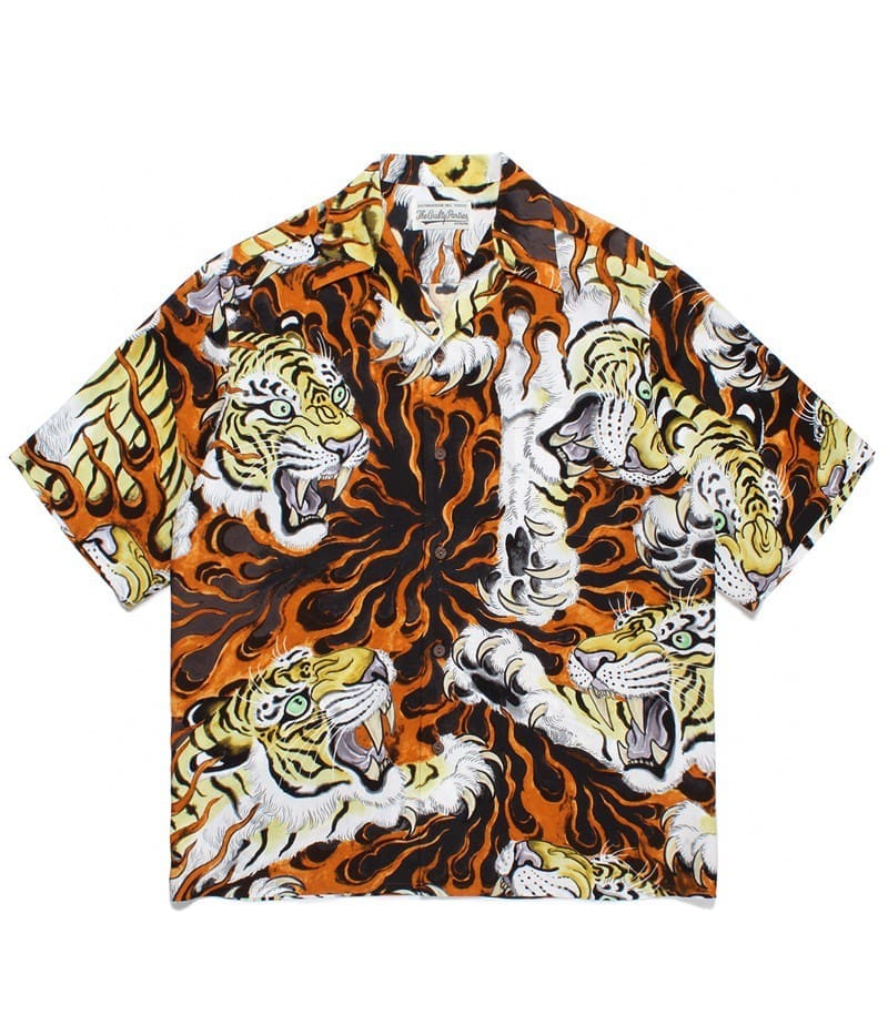 Wacko Maria 23Ss Tiger Tim Lehi Flame Shirt