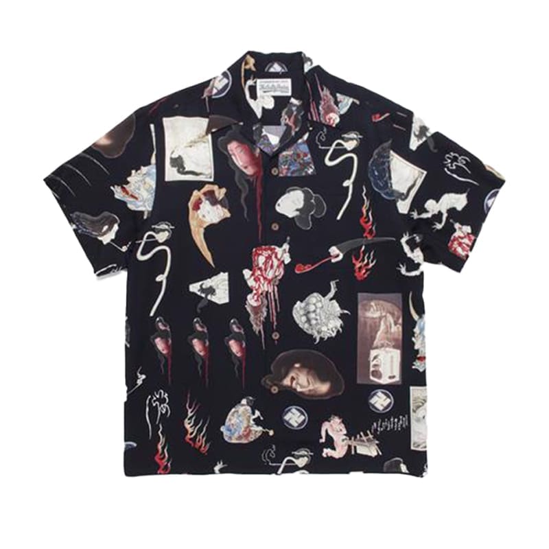 Wacko Maria Full Print Graffiti Short Sleeve Shirt