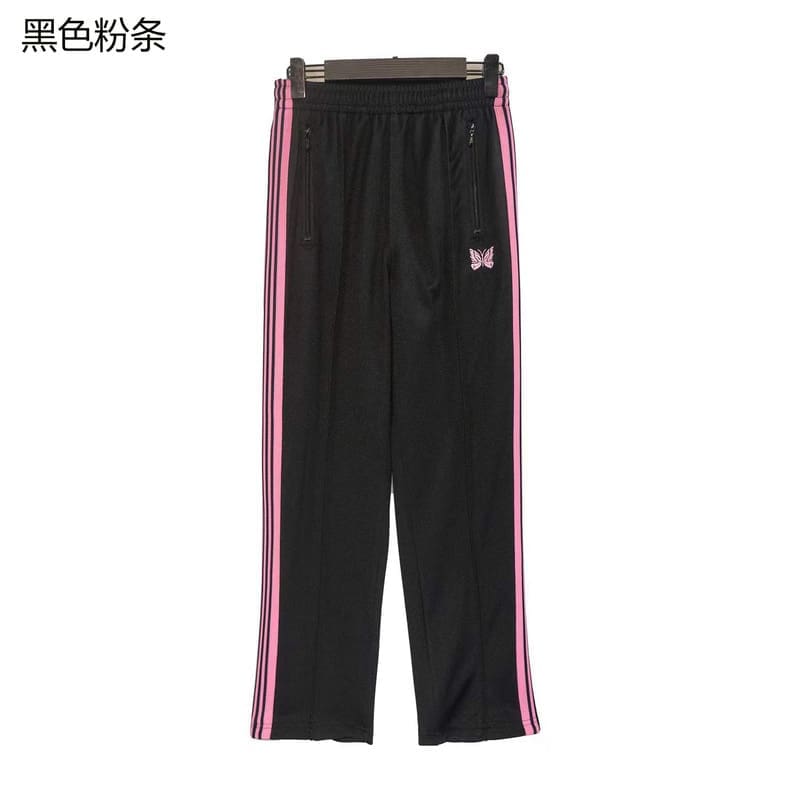 Needles Butterfly Embroidery Side Stripe Pants (Style 2)