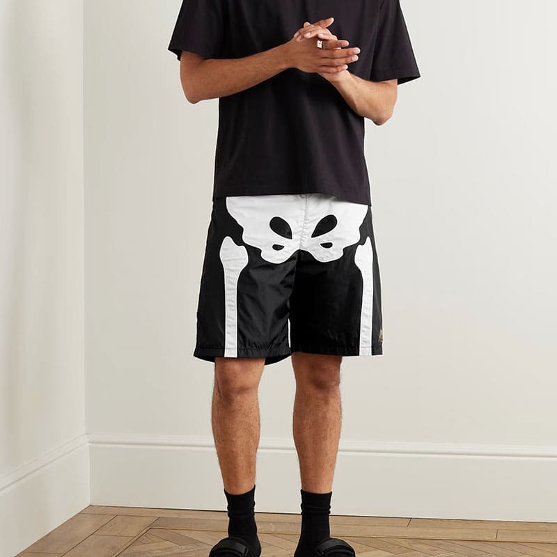 Kapital Hitian Hehong Bone Printed Casual Shorts