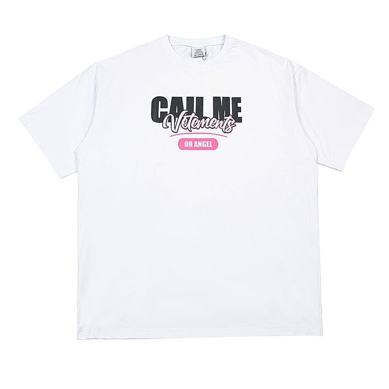Vetements Letter Print Oversized Tee 2