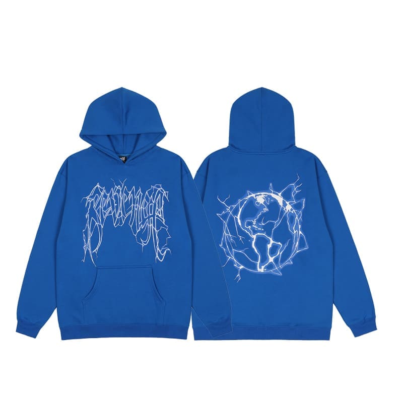 Revenge Style Black Skull Logo Hoodie 2