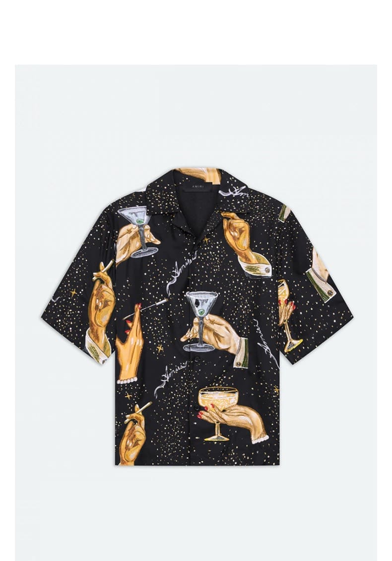 Amiri Fw24 Letter Print Polo Shirt