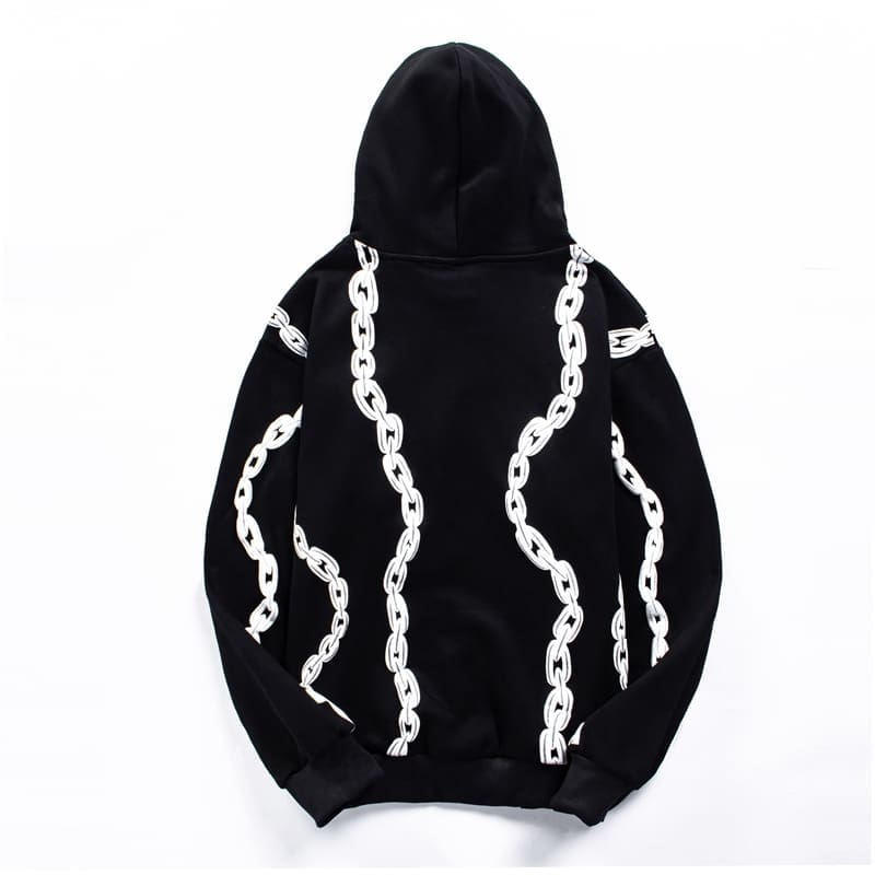 Revenge Chain Puff Print Hoodie