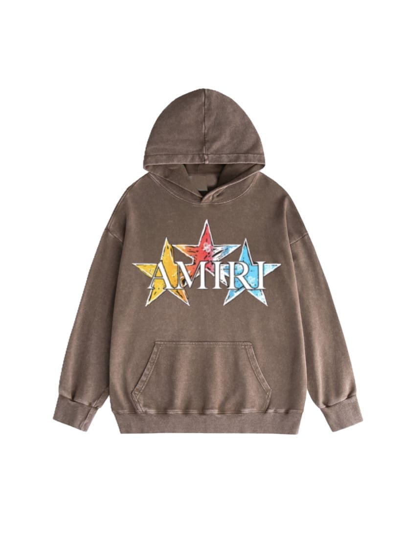 Amiri Washed Wear Pullover Hoodie
