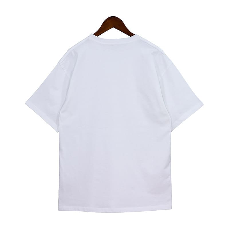 Eric Emanuel Letter Print Casual Short Sleeve T-Shirt for Couples