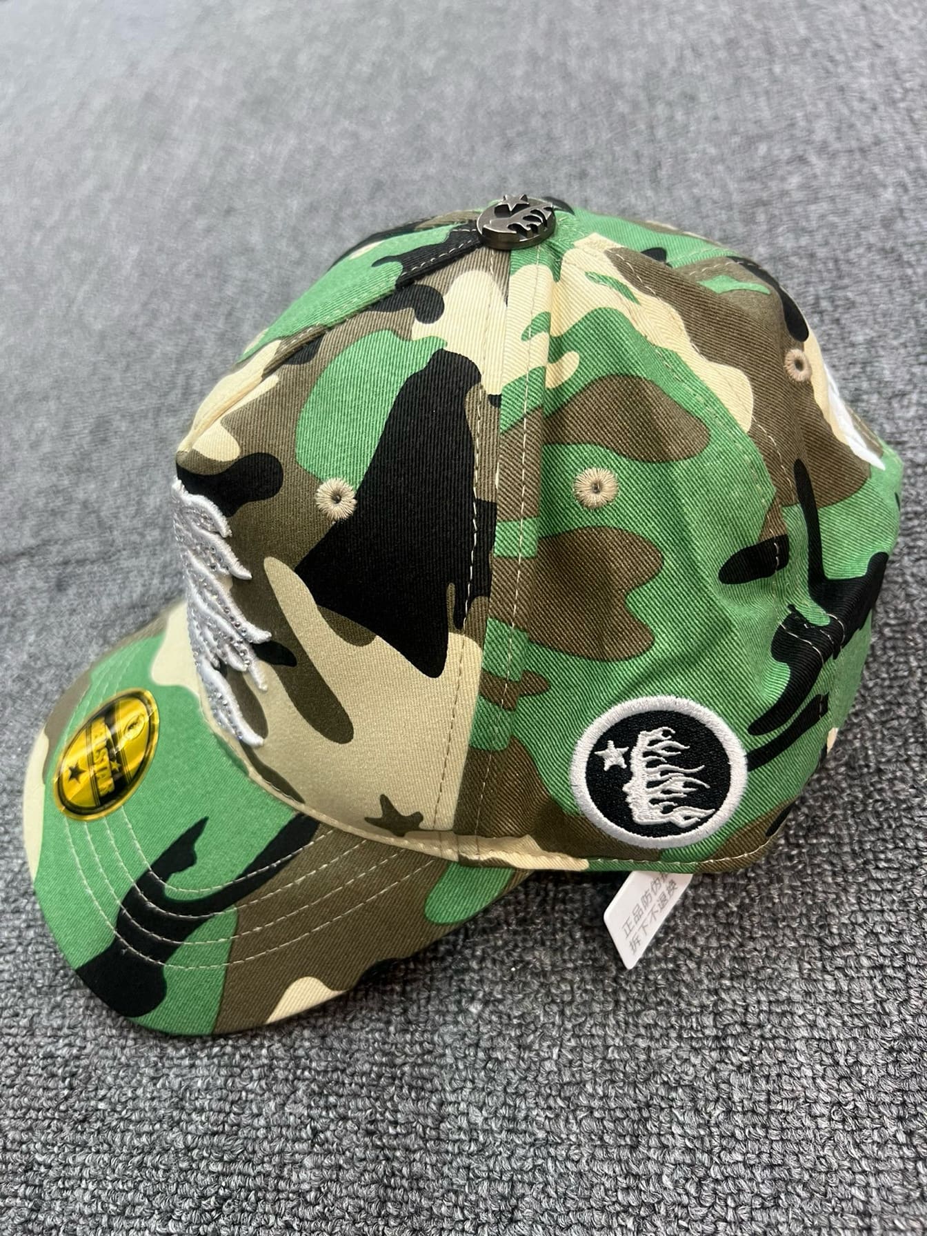 H*lst*r camouflage fitted hat
