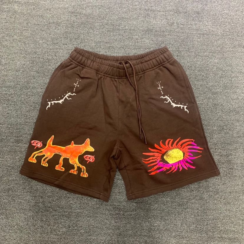 Travis Scott Cactus Jack Character Sun Shorts