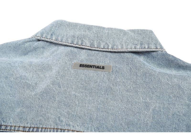 Fog Essentials Washed Distressed Denim Jacket