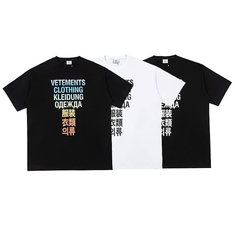 Vetements Letter Print Oversized Tee 2