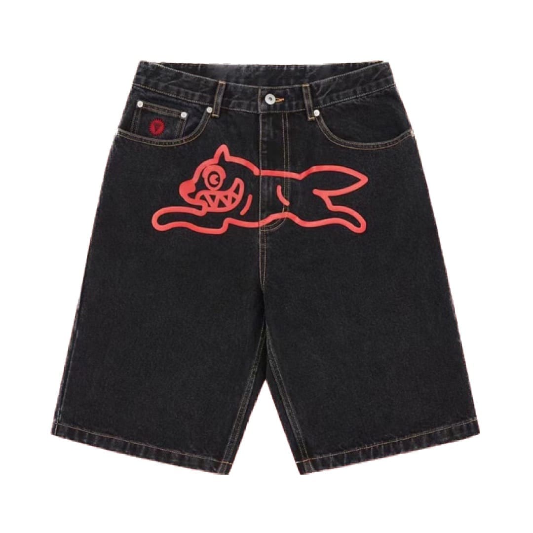 Bbc Ice Cream Flying Dog Denim Shorts