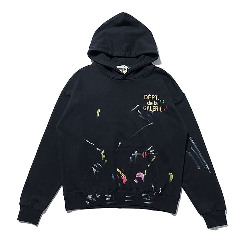 Gallery Dept Paint-Splashing Graffiti Hoodie