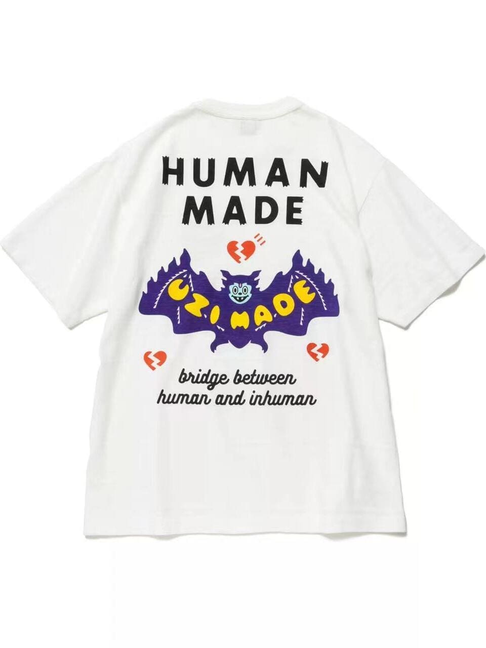 Human Made Preppy Style Letter Tee