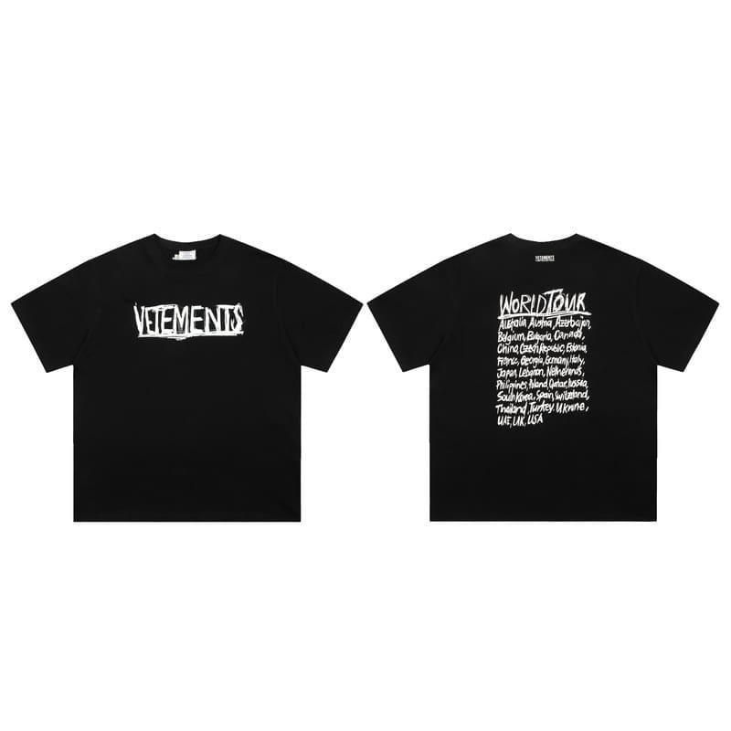 Vetements Letter Print Oversized Tee 2
