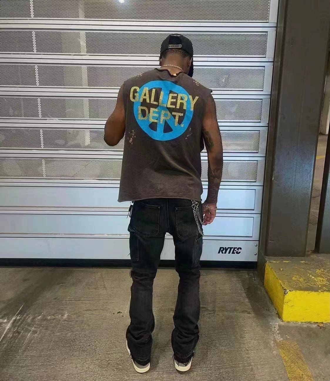 Gallery Dept Splash Ink Washed Sleeveless Vest T-Shirt