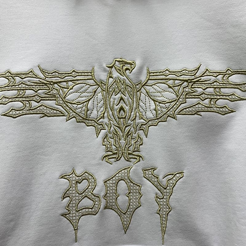 Autumn Trendy Hooded Embroidered Sweater