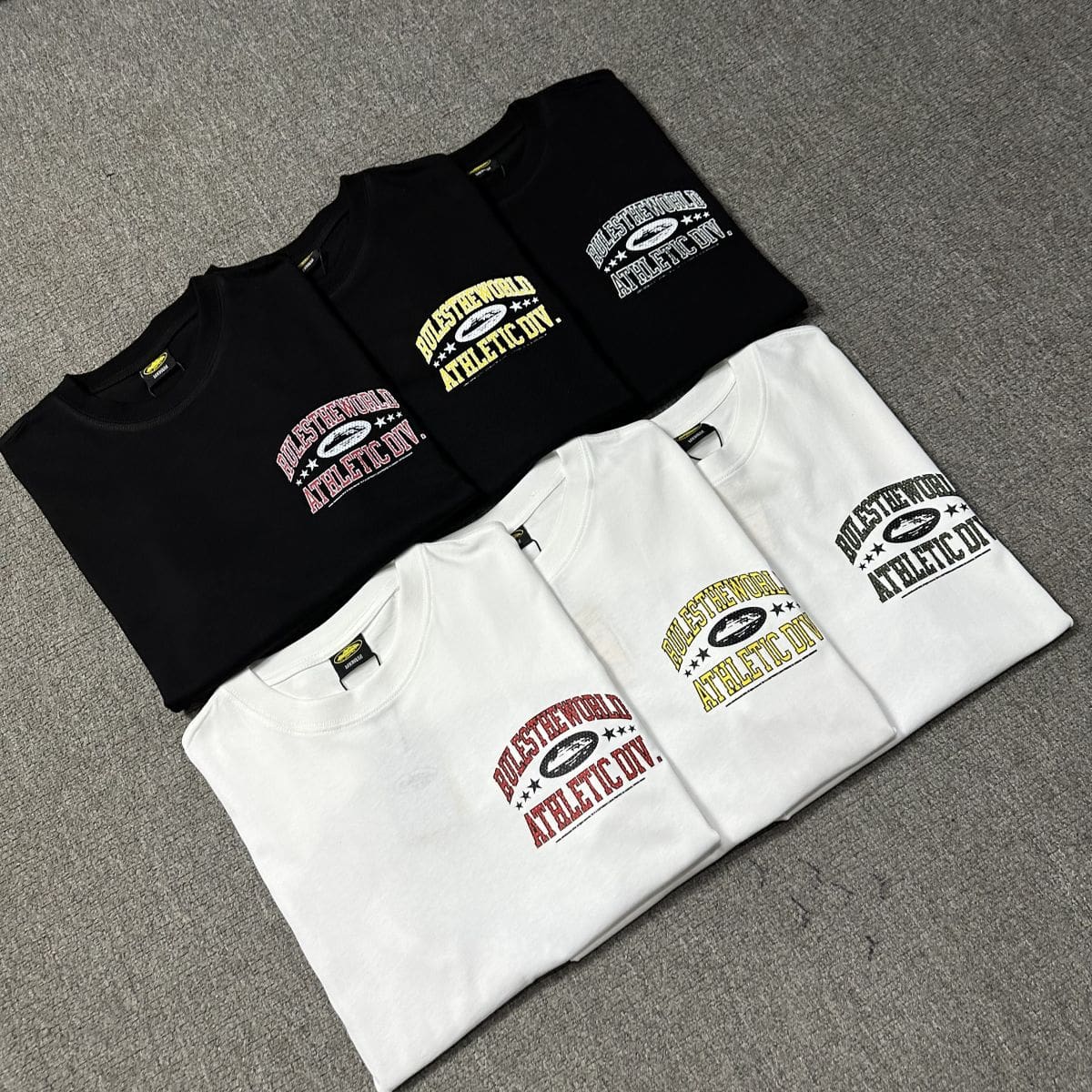 Corteiz Devil Island Summer Letter Print Couple Loose Casual Round Neck T-Shirt