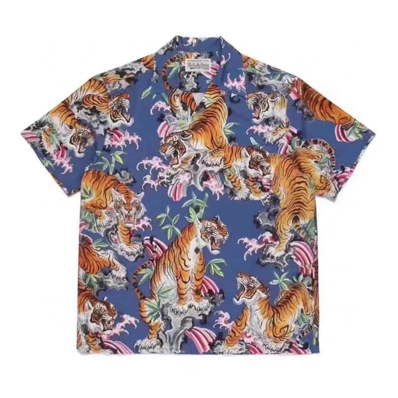 Wacko Maria 23Ss Flame Tiger Shirt