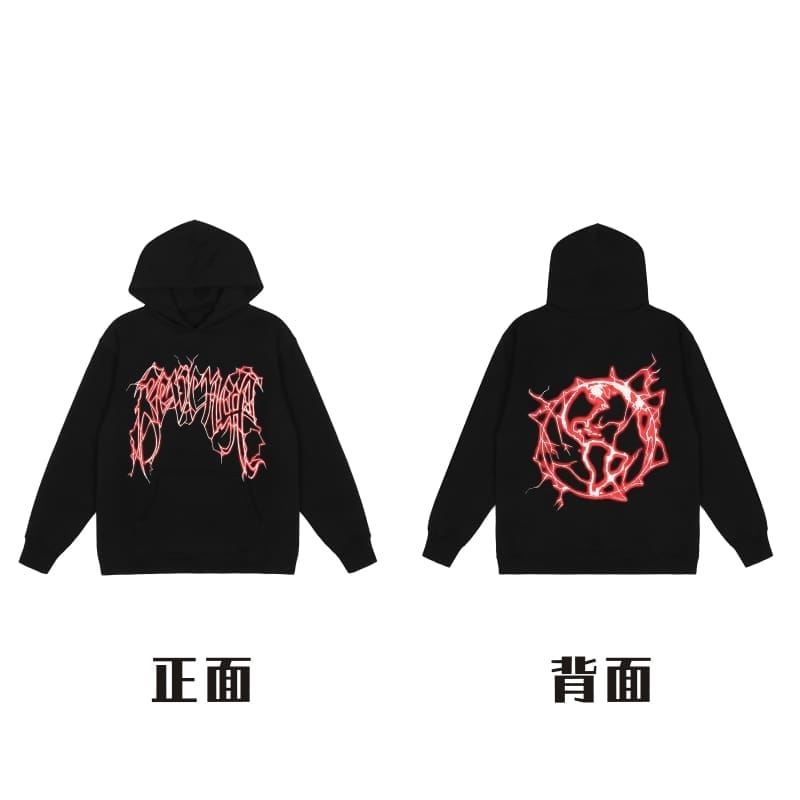Revenge Embroidered Keel Smoke Hoodie