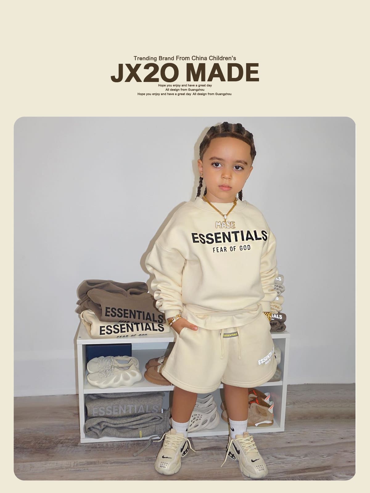 Essentials Kids’ Long Sleeve Pullover