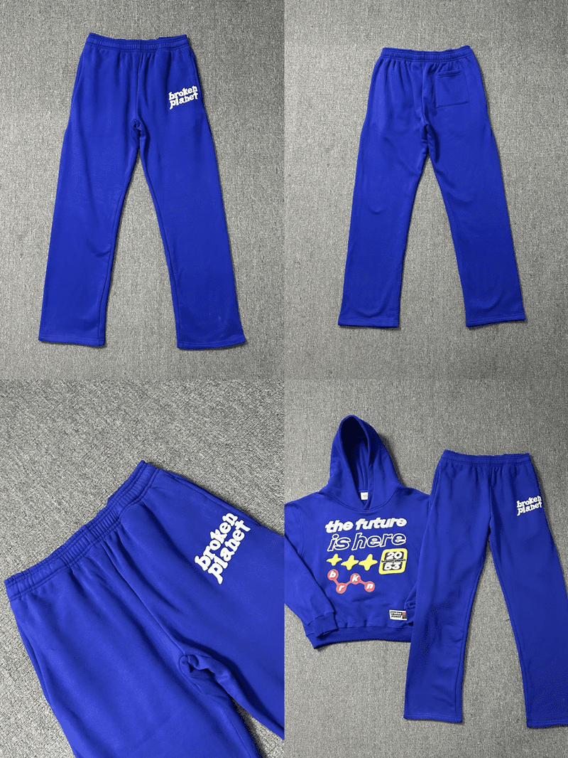 Broken Planet Puff Print Hooded Sweater Loose Fit for Men and Women