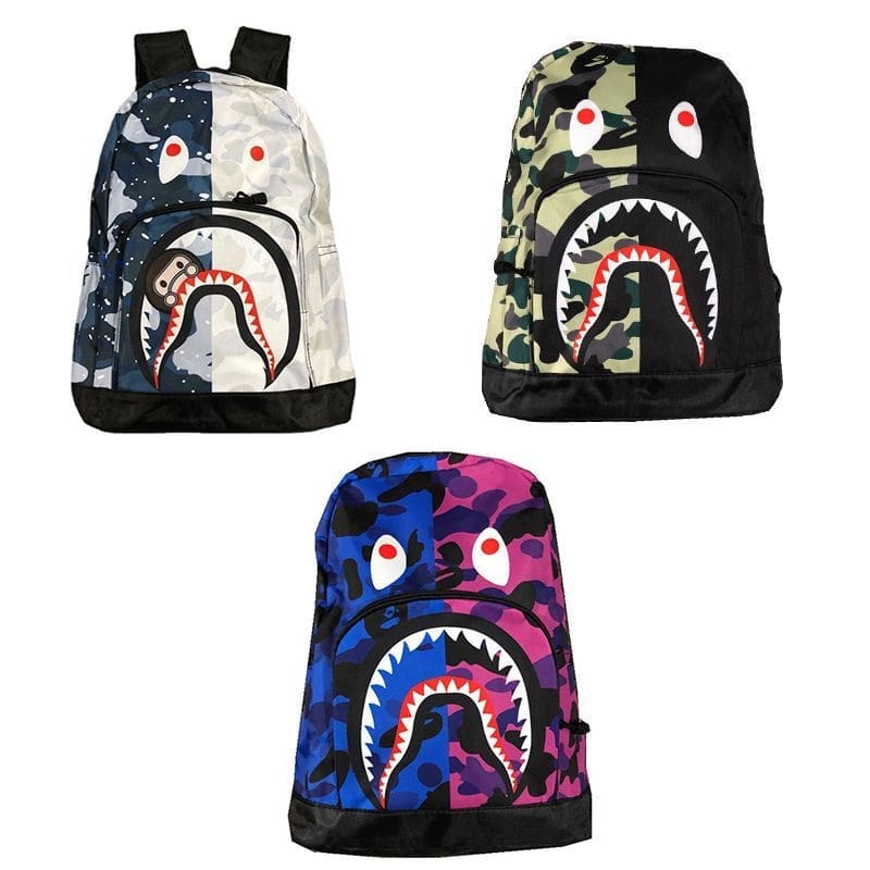 Bape Shark Schoolbag