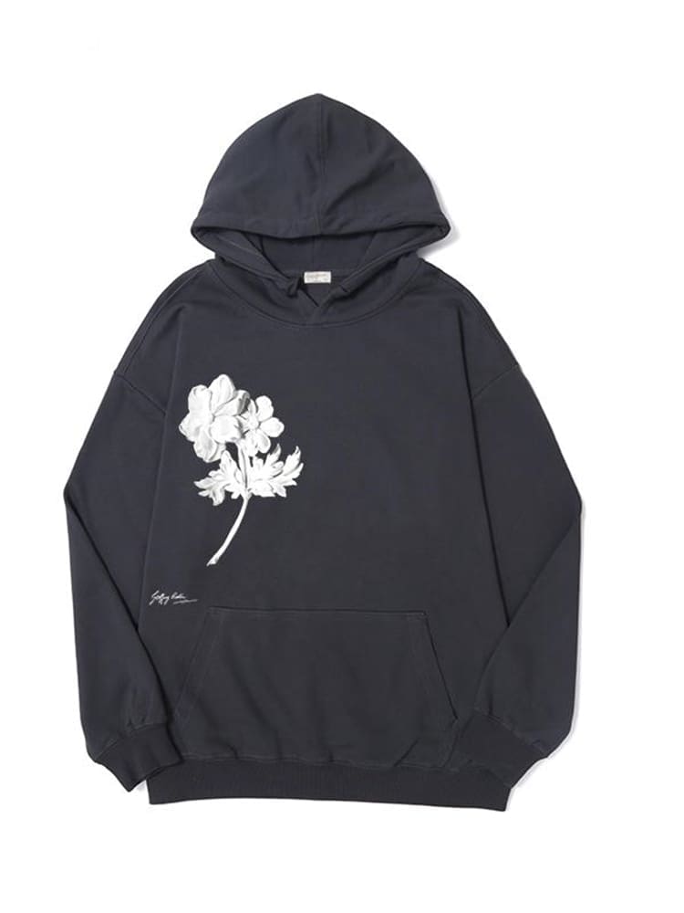 Yohji Yamamoto Yaosi Relief Design Anthodite Hoodie