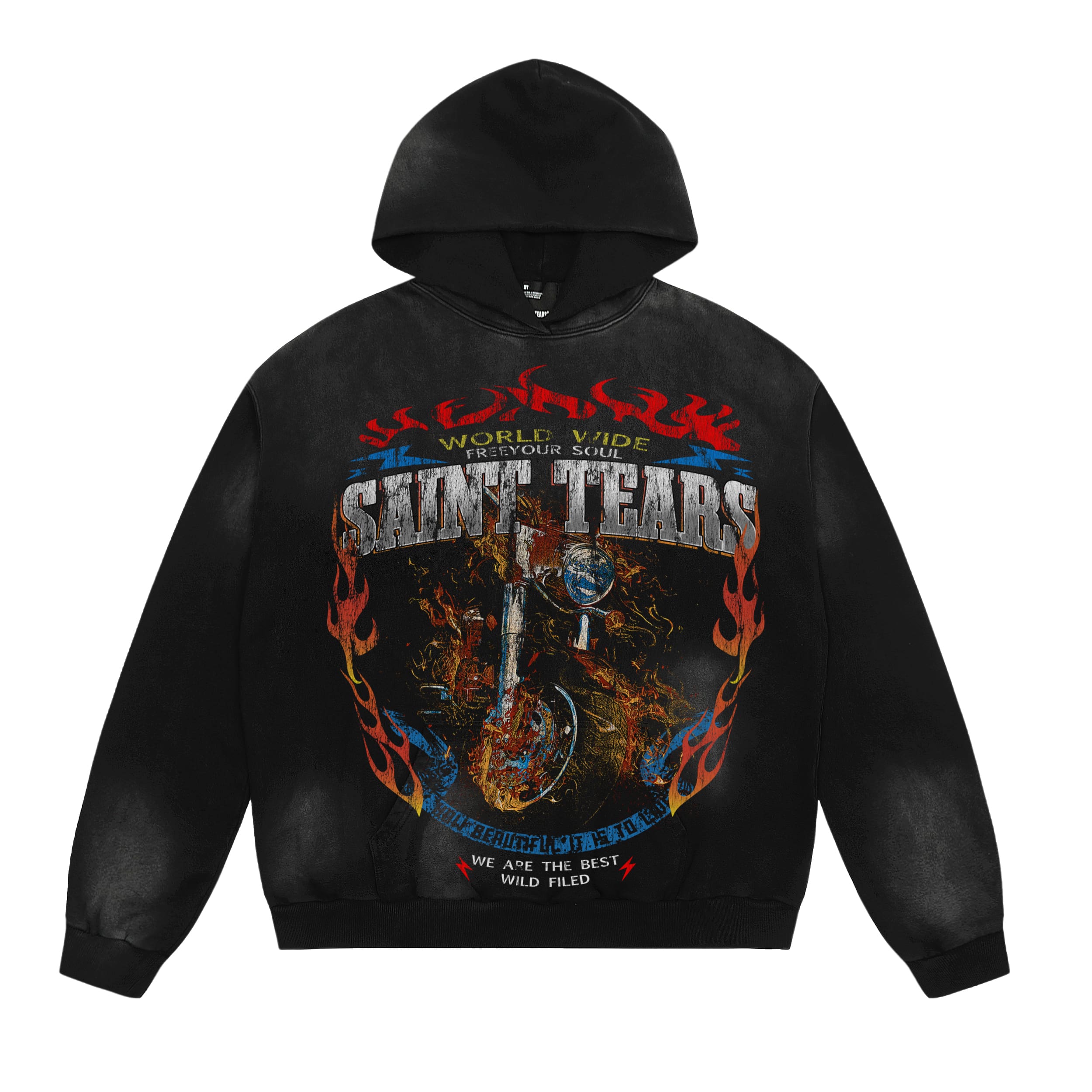 Saint Michael Washed-Out Vintage Hoodie