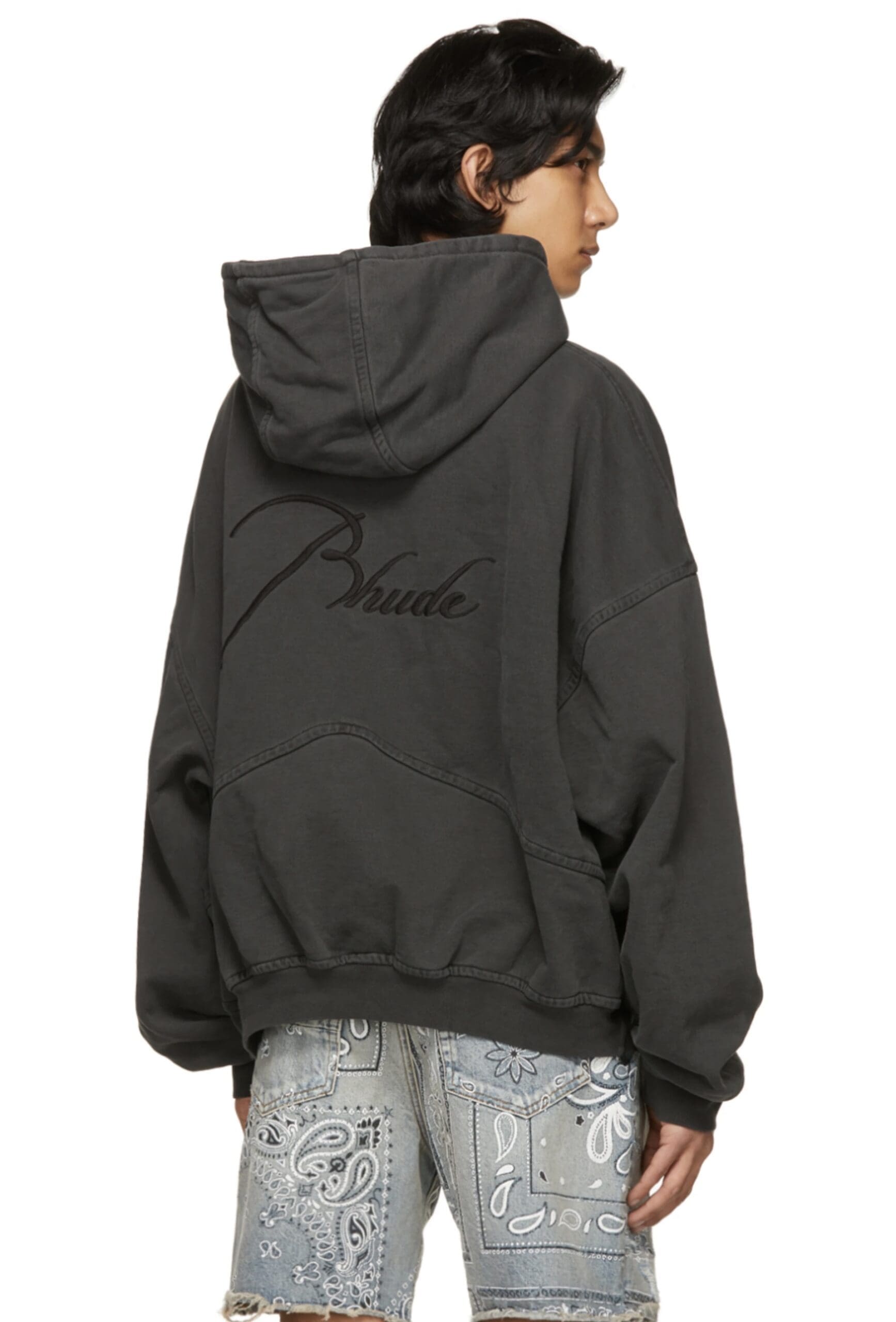 Rhude Capsule Zipper Letter Logo Hoodie