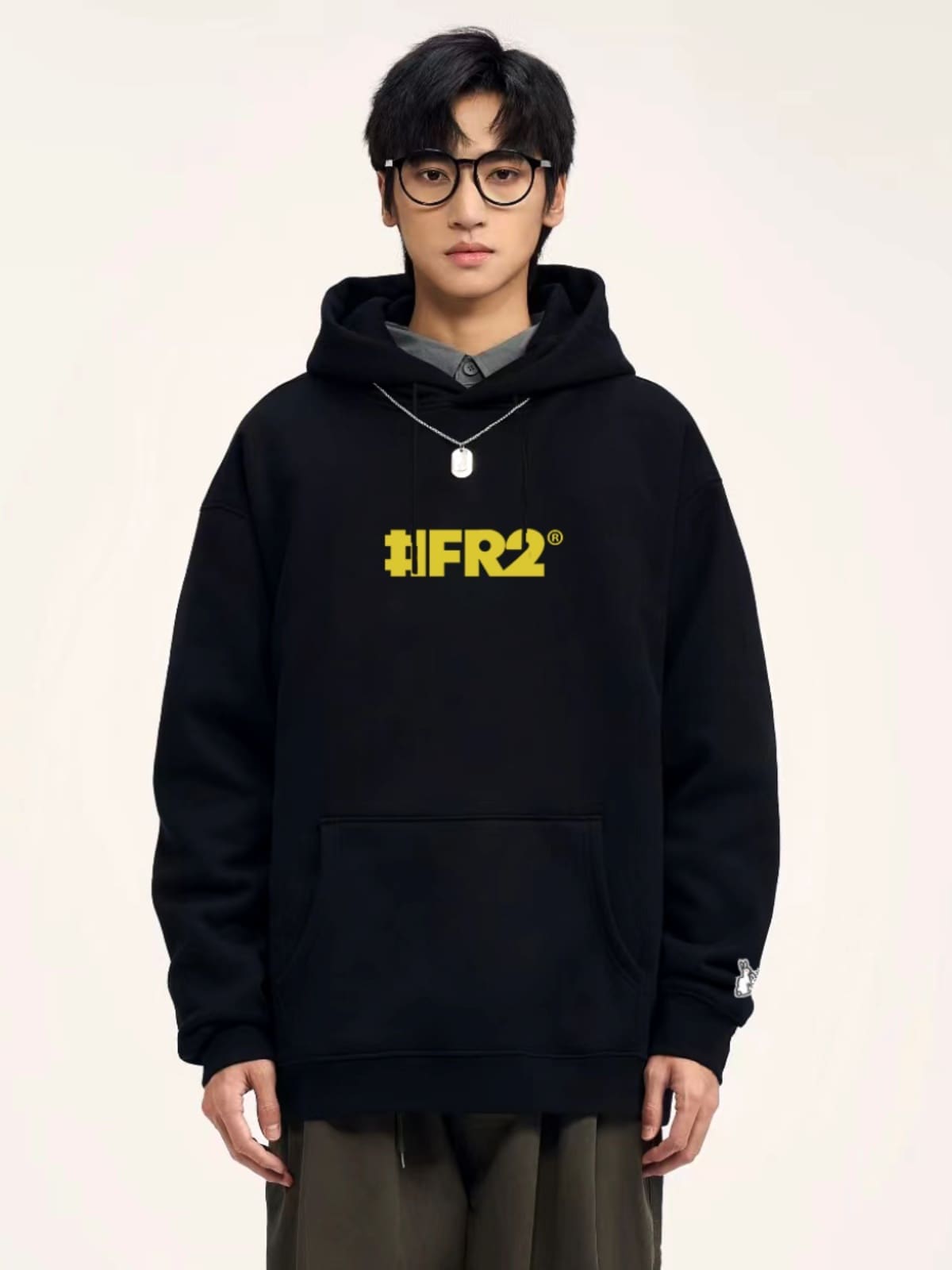 Fr2 Autumn Winter Printed Hooded Sweater