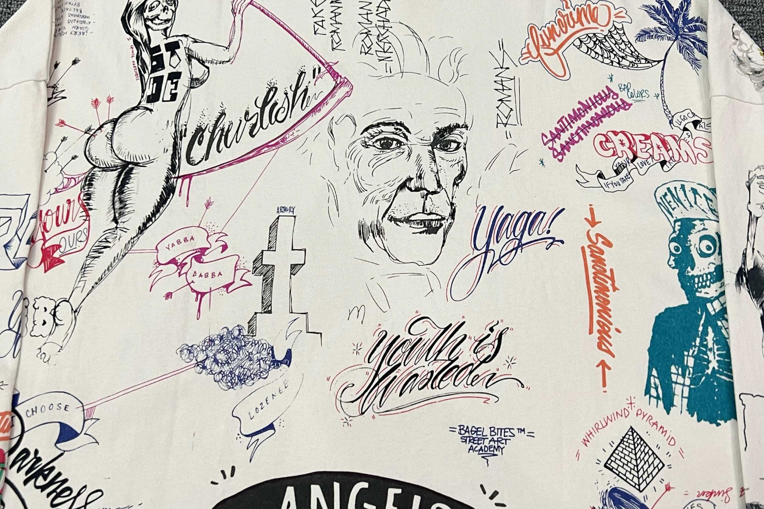 Saint Michael X Born X Raised Rhinestone Tee