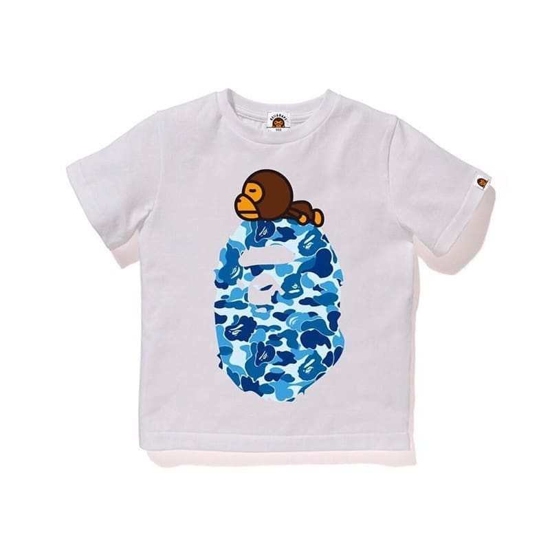 Bape Children’S Clothing Cartoon Camouflage Tee
