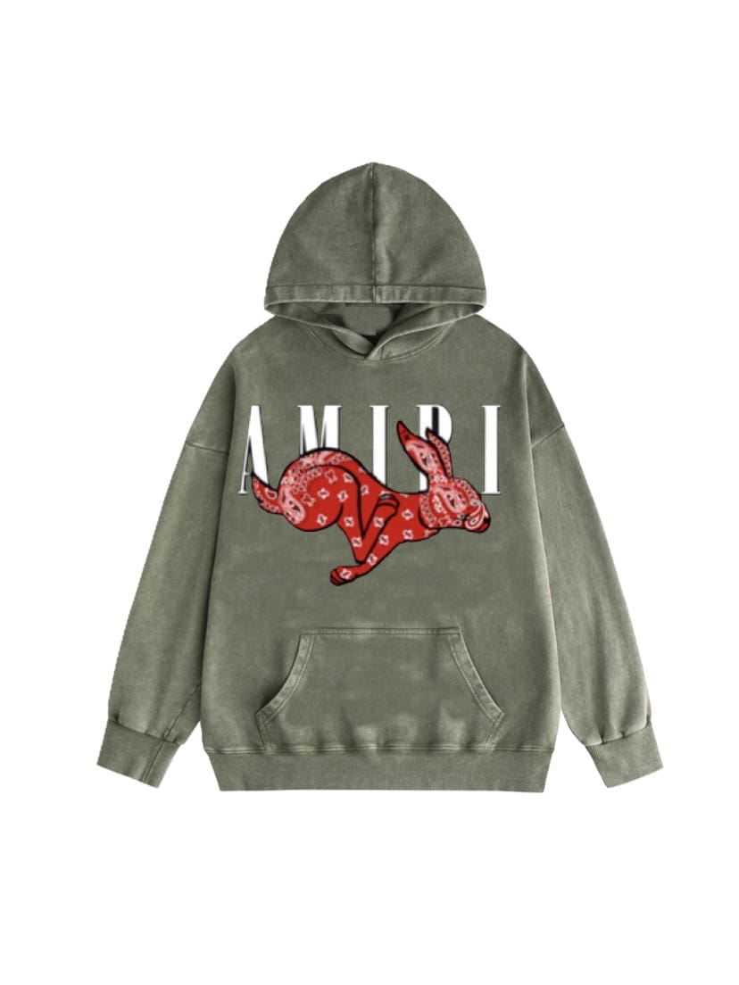 Amiri Washed Wear Pullover Hoodie 2