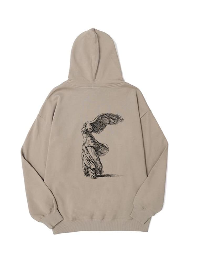 Yohji Yamamoto Sketch Folding Wing Angel Hoodie