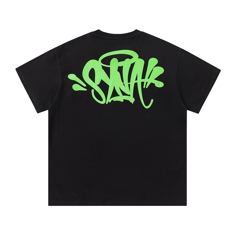 Synaworld Letter Print Drill Style T-Shirt