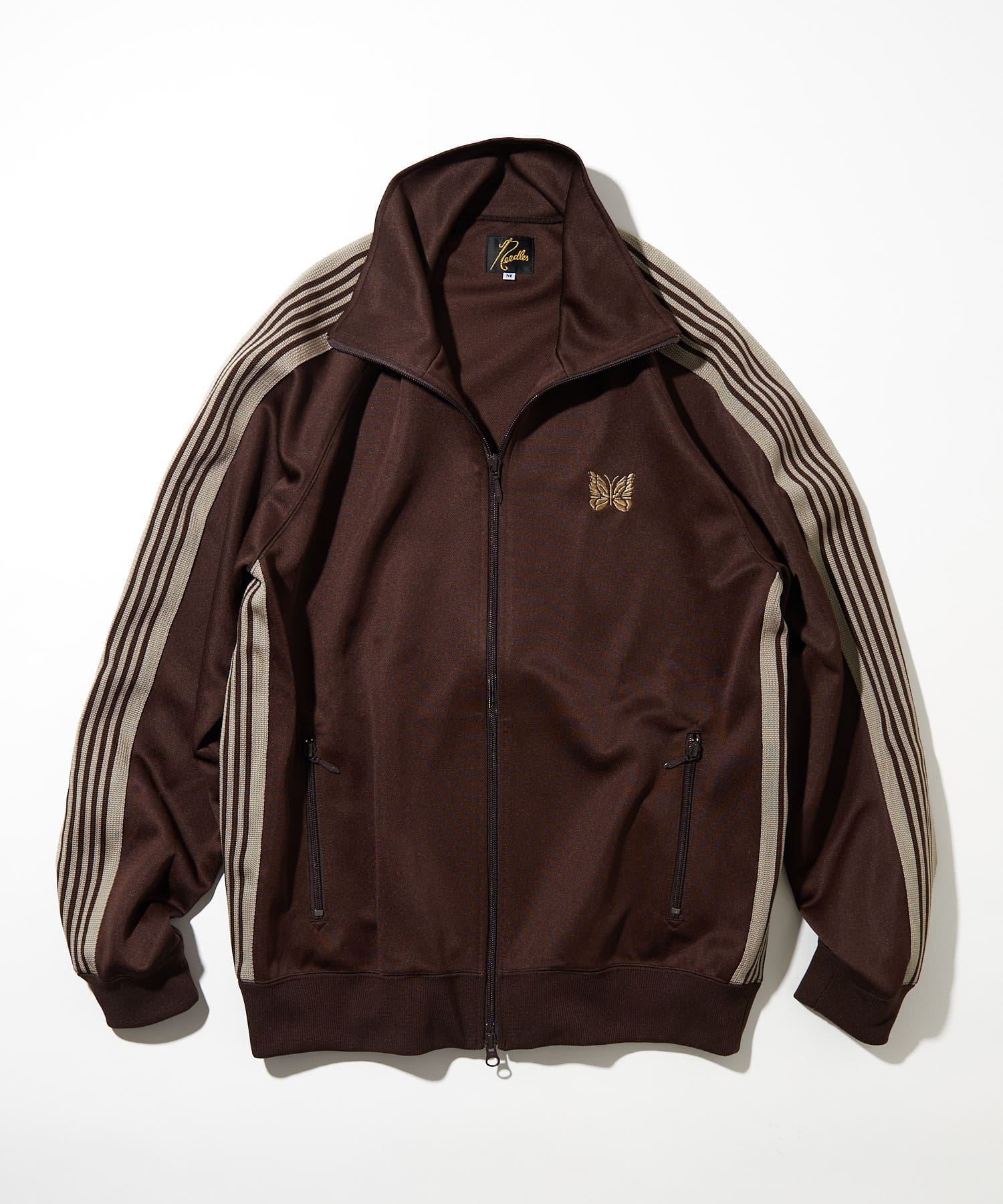 Needles Butterfly Embroidery Side Stripe Pants (Style 2)