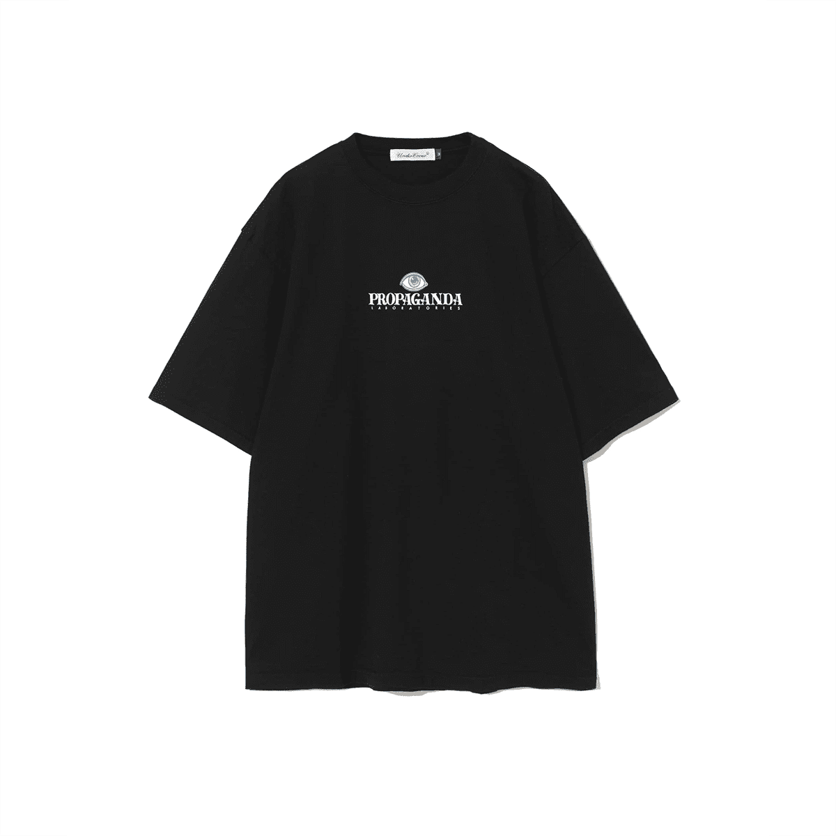 Undercover Blue Eyes Retro Washed Print Loose T-Shirt for Men and Women